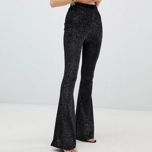 Fashionkilla Flared Glitter Pants